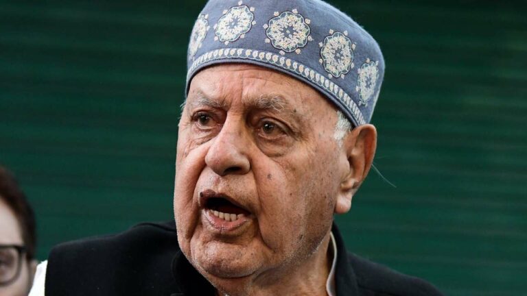 NC's Farooq Abdullah made a controversial statement on the tricolor