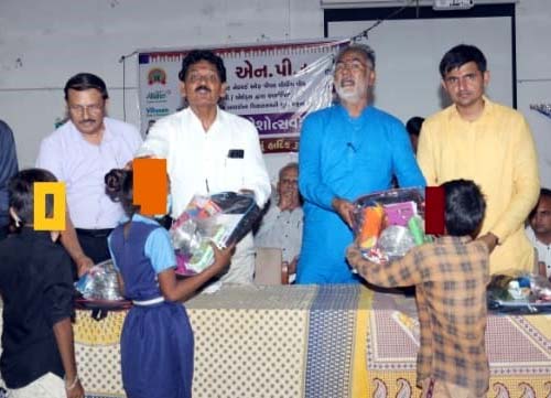 Unique school entrance ceremony for HIV positive children in Palanpur Civil