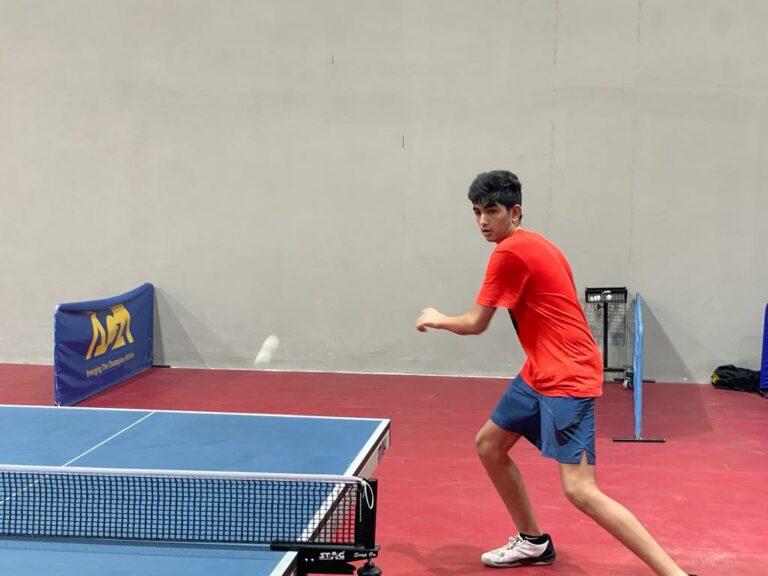 Maanas Kataria table tennis