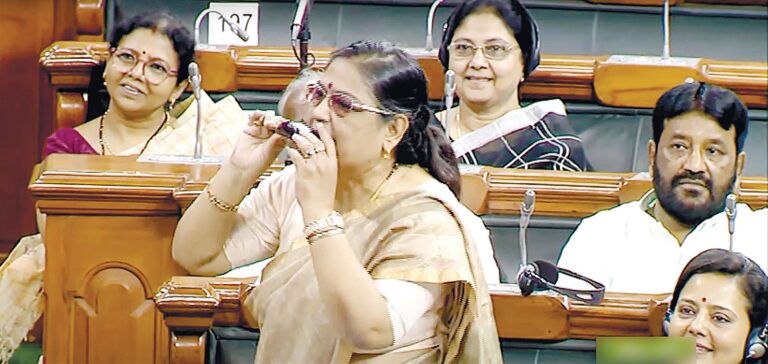 MP ate raw brinjal during debate on inflation in Parliament
