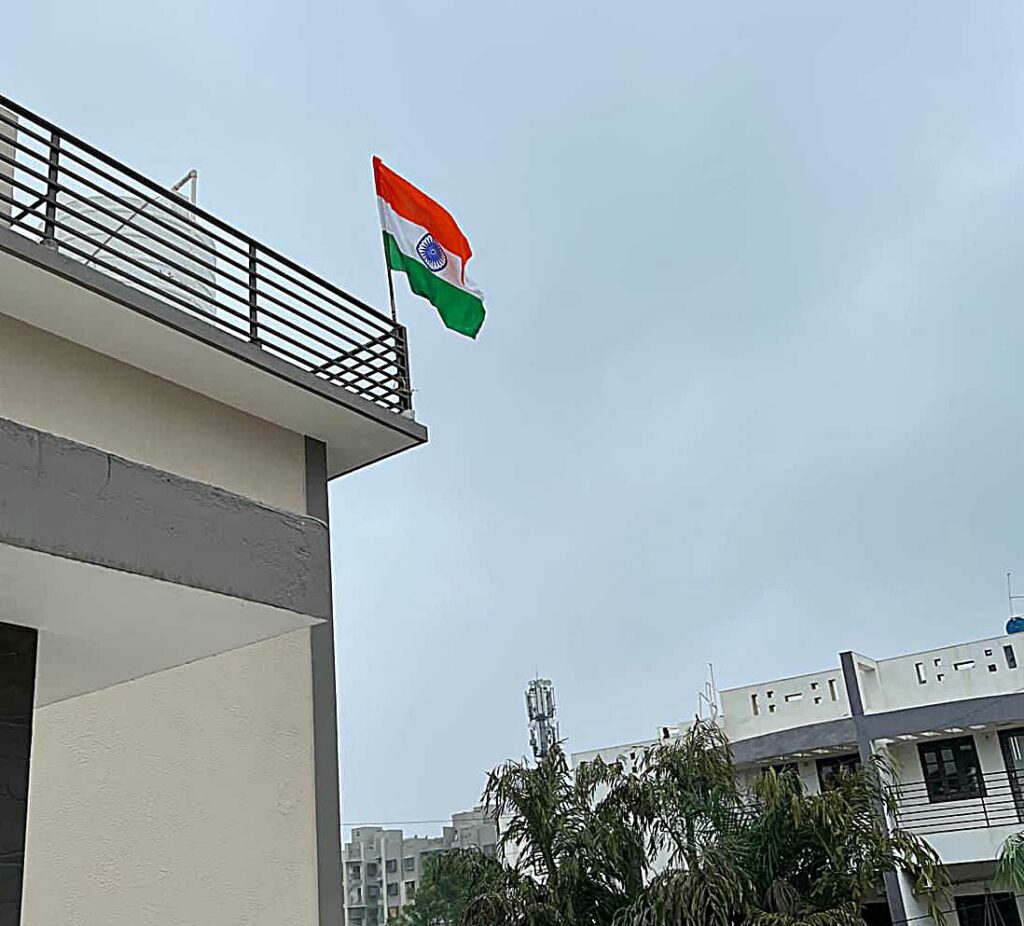 Indian flag at home