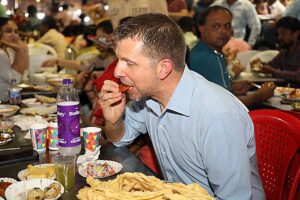 I headed straight to food street in Ahmedabad: US Consul General