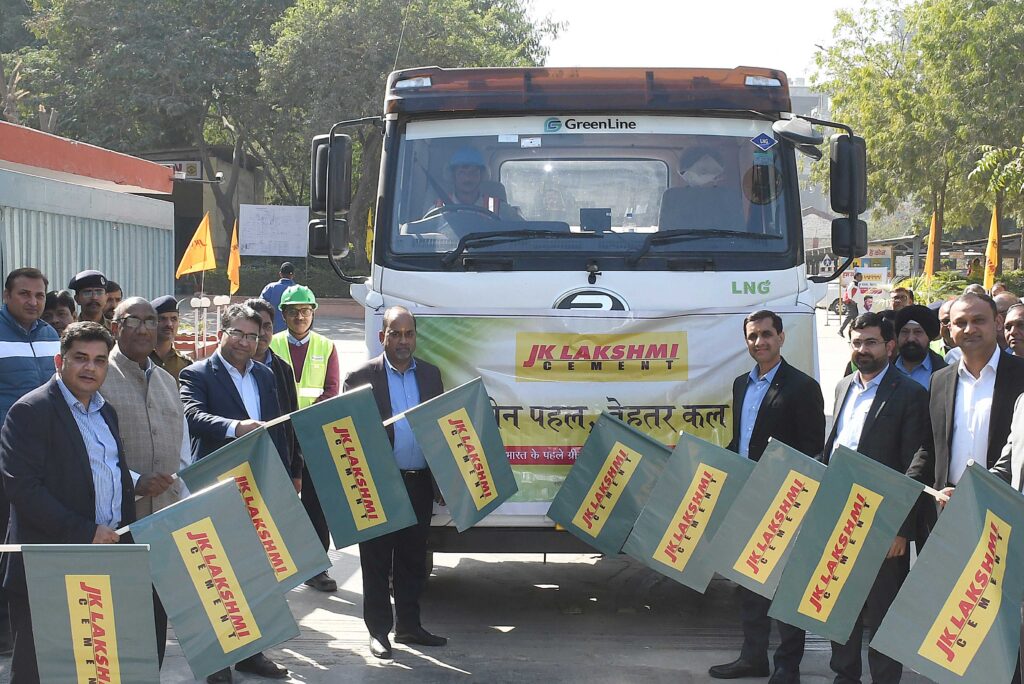 JK Lakshmi Cement becomes India’s first cement company to deploy Green LNG trucks for transportation