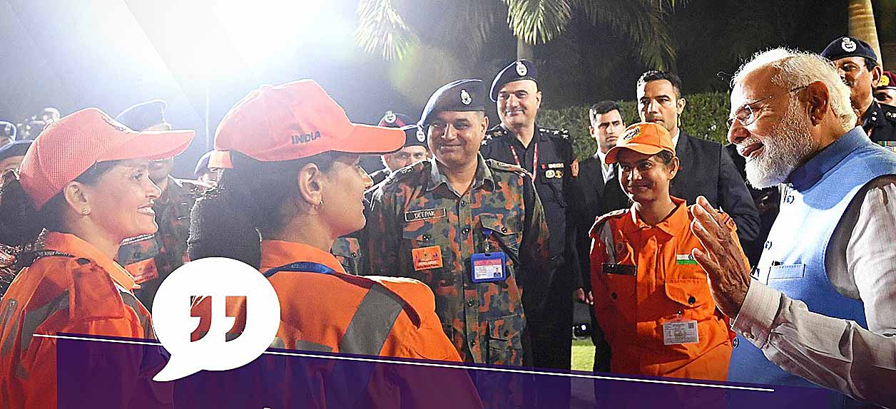 The Prime Minister met the 'Operation Dost' team that returned from Turkey