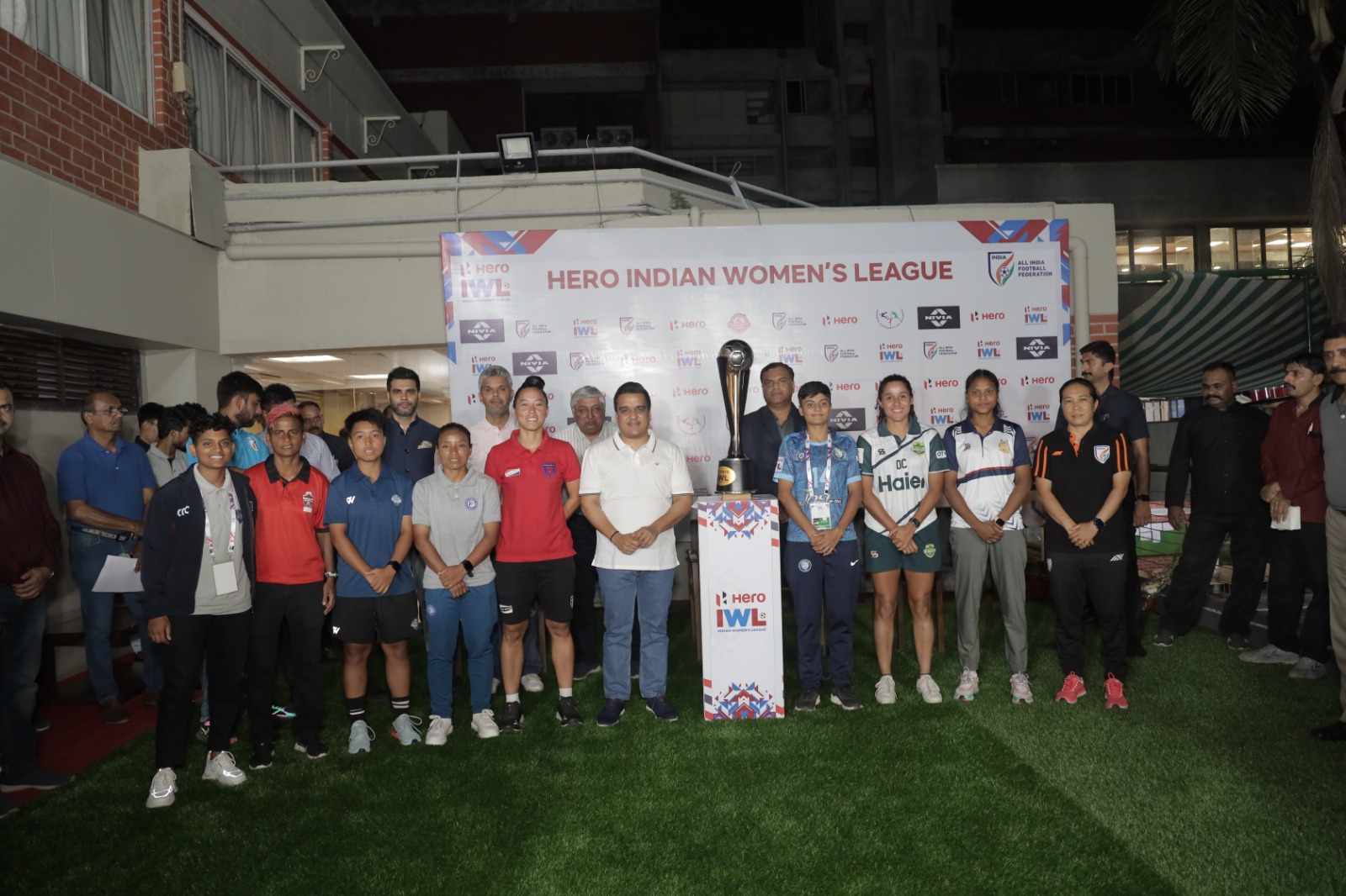 Unveiling of Indian Women's League Trophy by Minister of State for Sports and Home Affairs