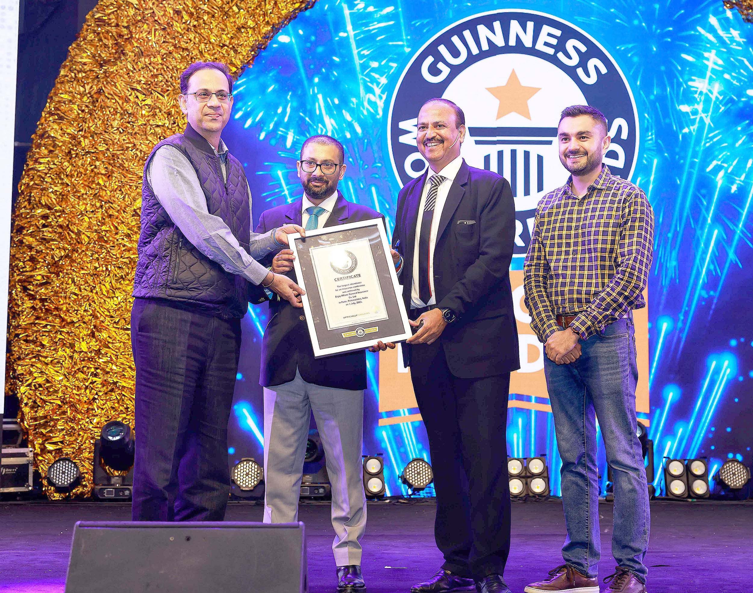 Bajaj Allianz General Insurance created Guinness World Records at GIFI